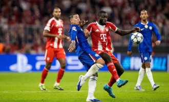 欧冠-凯恩双响蓝军后防多次失误送礼 拜仁3-1切尔西