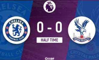 半场-切尔西暂0-0水晶宫 埃泽任意球破门被判无效 桑切斯神扑救险