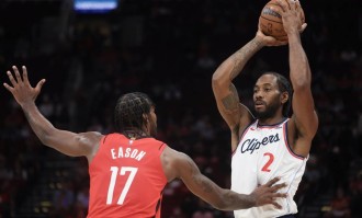 伦纳德27+12杜兰特空砍21+8+6 快船复仇火箭